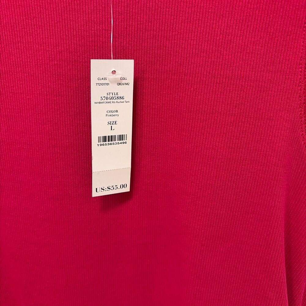 WHBM For Me Ribbed Ruched Side Tank - Picture 2 of 6